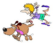 clipart dog pulling too fast on leash